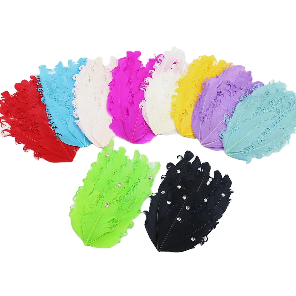 Party Decoration Curly Goose Feather Pad