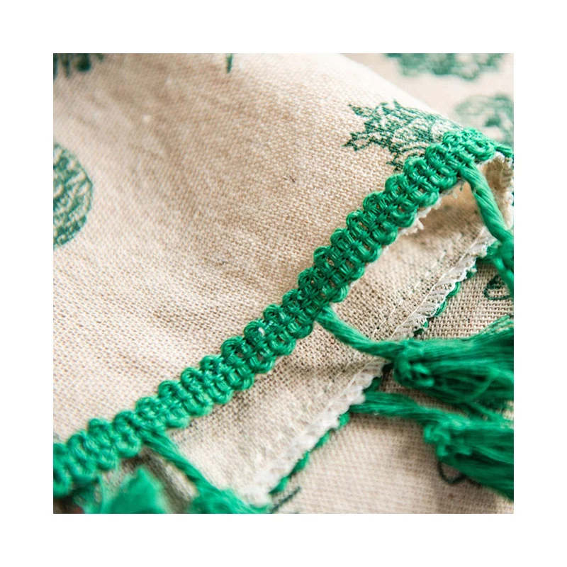 Modern Moroccan Style round Tablecloth Woven Crochet with Tassel Trim Disposable for Home Bar Party Wedding Banquet