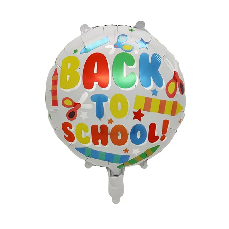 new design school season balloon School Bag Pencil Bus Children Back to School Theme Party Balloon