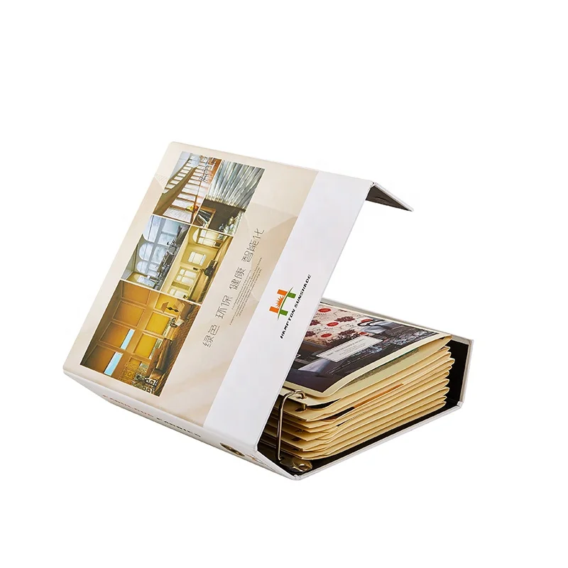 Modern Design Fashion Fabric Swatch Book Paperback Book Printing Textile Sample Books