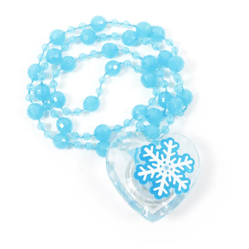 Night Novelty Luminous Pendant Led Necklace Soft Rotating Flash Children Party Toys for Birthday