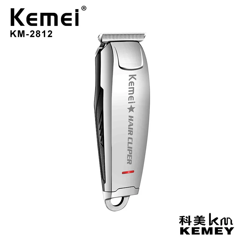 
Kemei KM-2812 full metal body carbon steel cutter head is not stuck and rechargeable professional noise reduction Kemei hair cli 