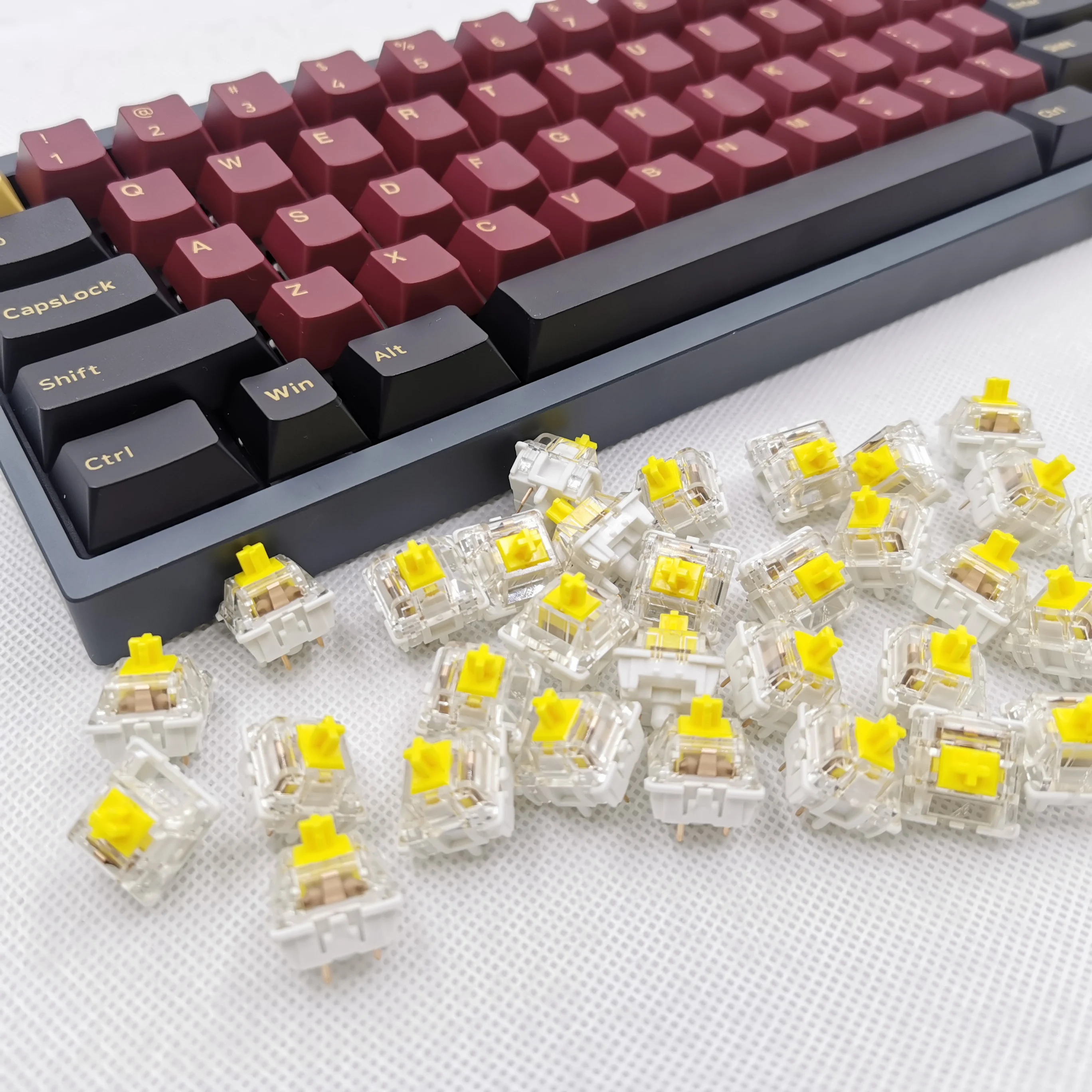 
Tecsee New Material DIY Custom Mechanical Gaming Keyboard 66 /87/104/ Keys Switches Keyboard Linear Or tactile for Gamer 