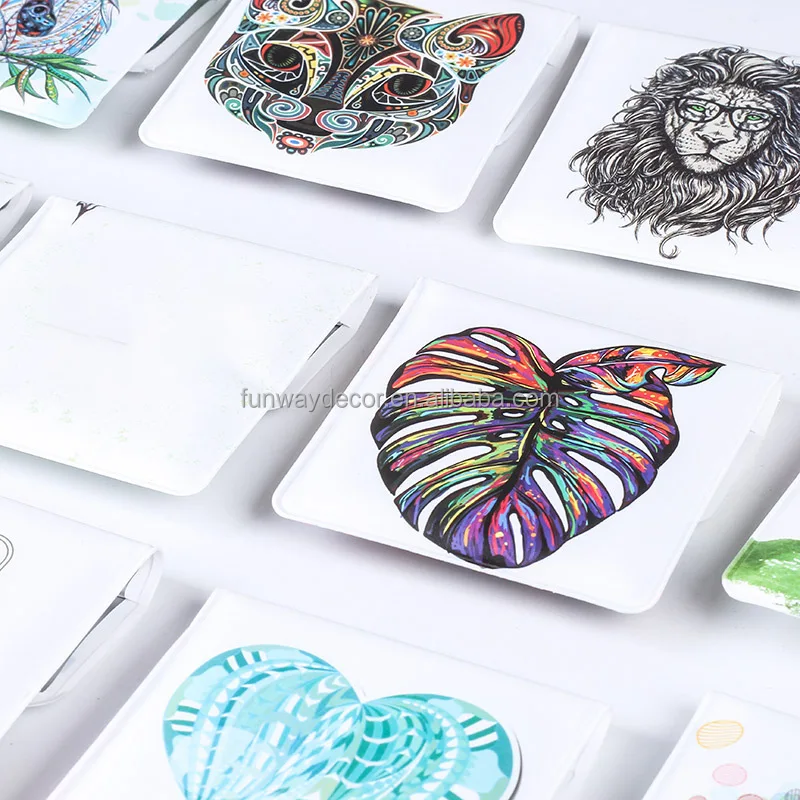 2024 New Portable Pocket Ashtray Personalized Trendy Ash Bag Fireproof Aluminum Foil for Smoking Creative Printed Design Opp Bag