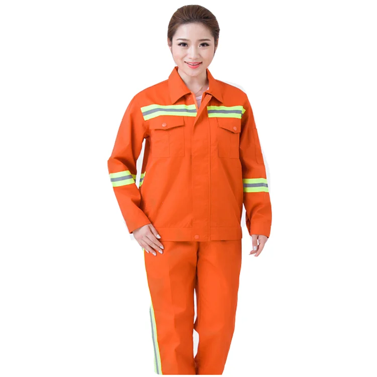 Wholesale Industrial Two Pieces Reflective Conti Suit safety Overall Workwear Coverall for Factory Workers