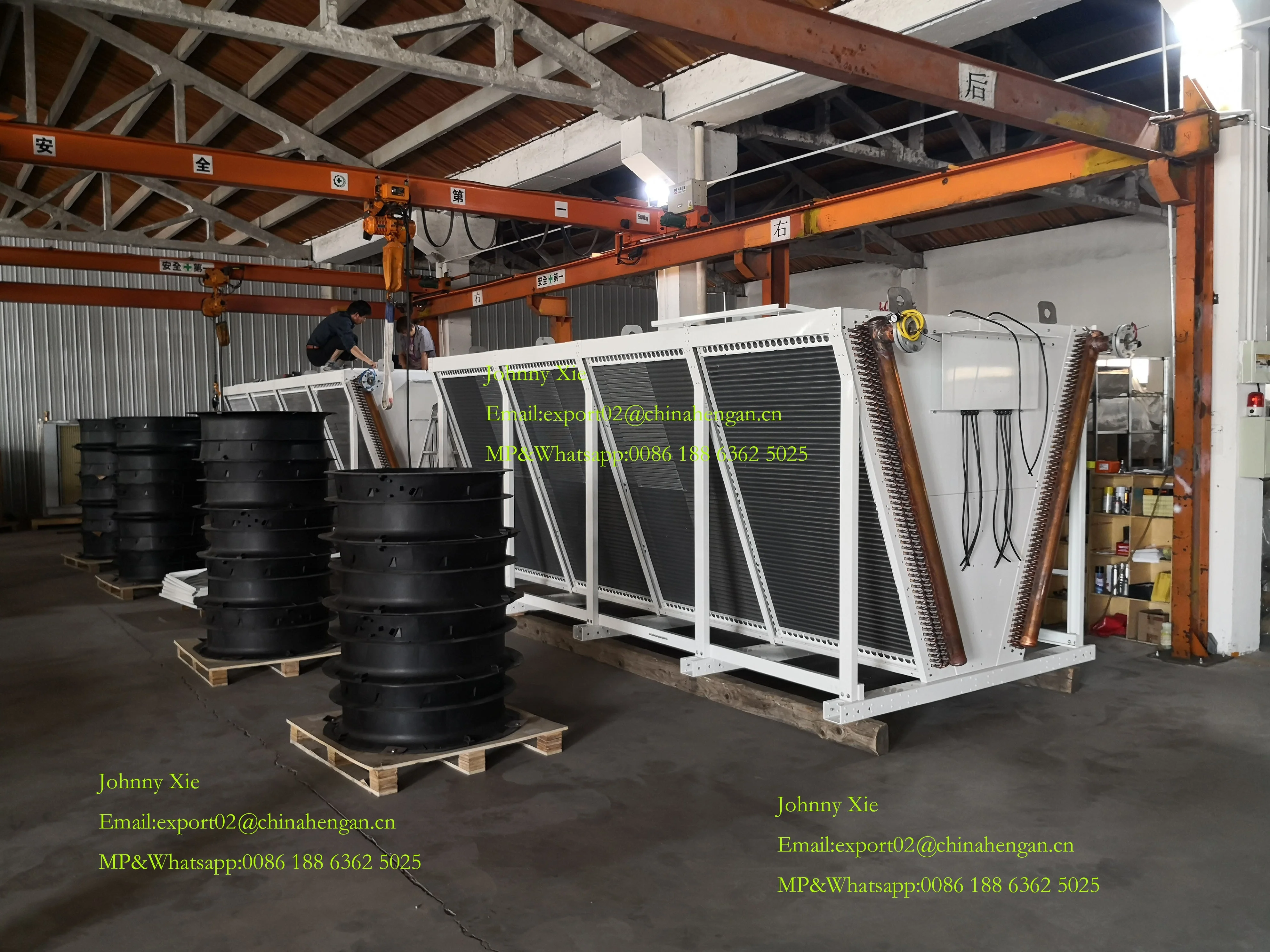 Diary Plant ammonia evaporative condenser for GEA compressor cooling system