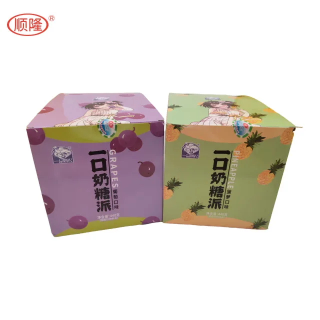 
Milk candy soft candy grape flavor Cream pie toffee candy 