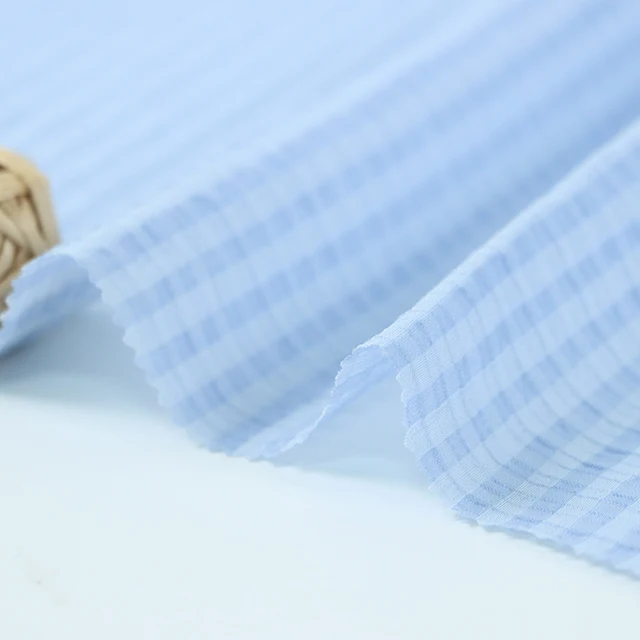 88GSM Brocade Cotton Tencel Plaid Fabric Thin Breathable Fashionable Sun Protection for Dresses Camisole Tops