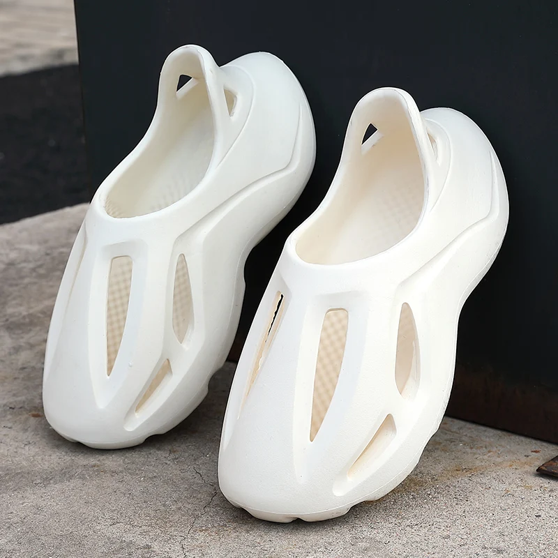 fast dispatch 2022 summer unisex slip On Kids Yezzy Slides Foam Runner Yeezy Style Shoes for Men And Women