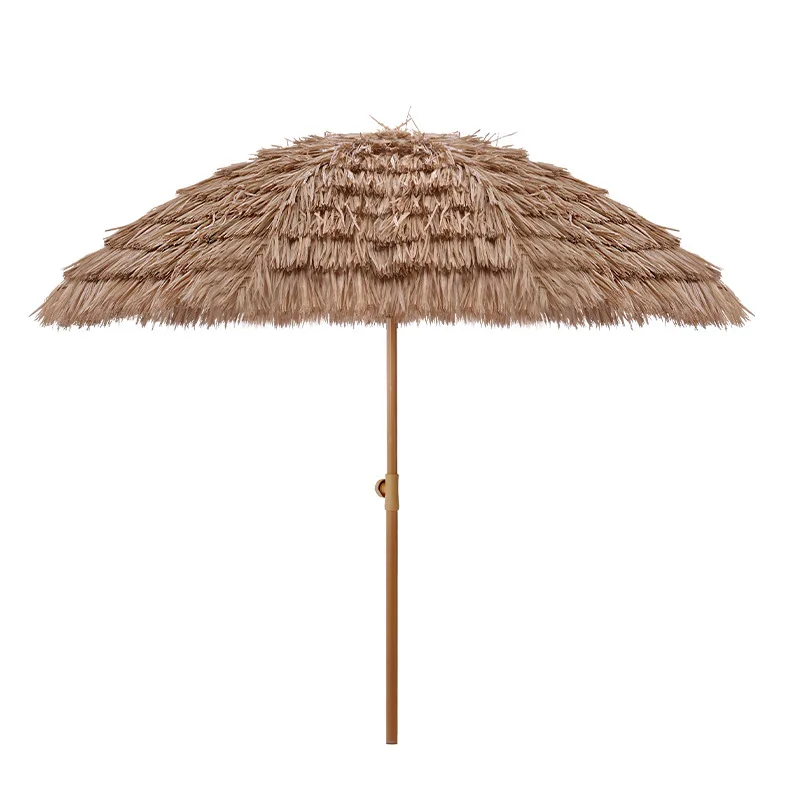 Outdoor sunshade straw umbrella camp outdoor folding beach patio farmhouse thatch umbrella