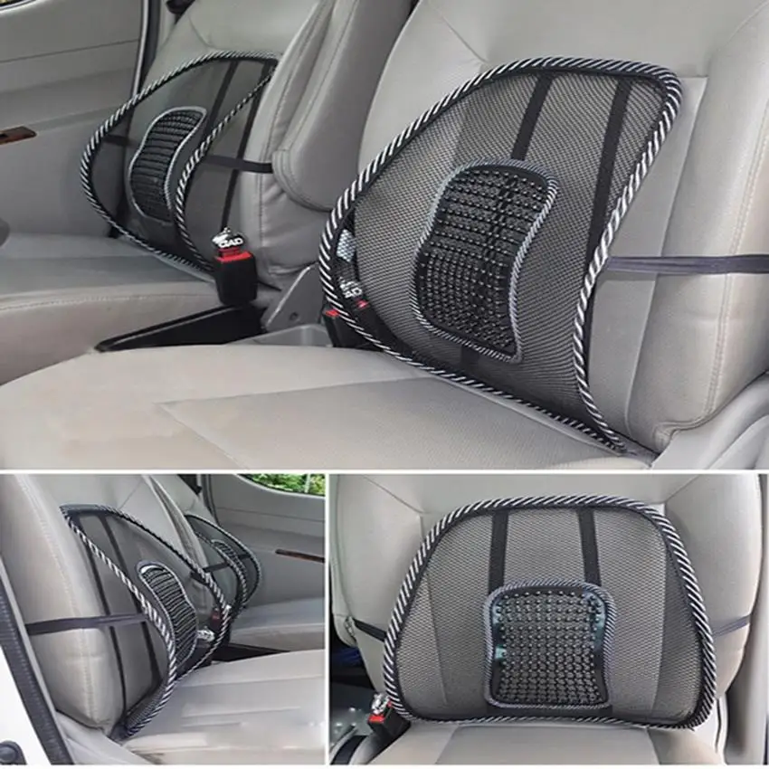 cool in summer with mesh elasticity for back and lumbar car support cushion