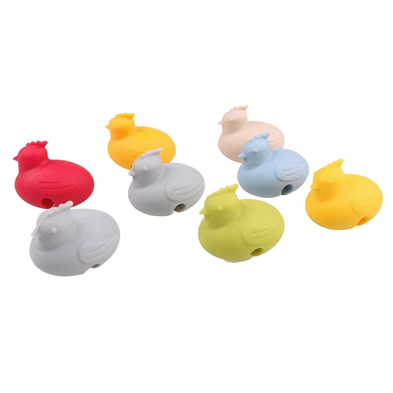 Silicone Chicken Shape Pot Clips Holder For Pot Spoon Lid Anti-overflowing Storage Racks Pot Side Clip Kitchen Cooking Tools