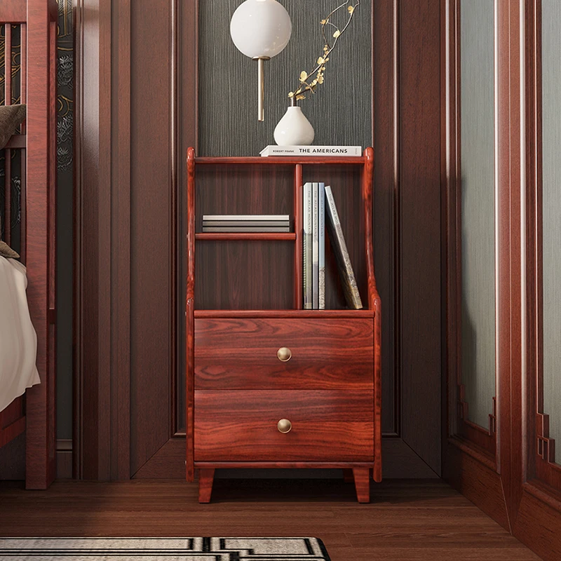 SKS052 Healthward Wholesale Annatto Medical Homecare Bed Bedside Cabinet Manufacturers