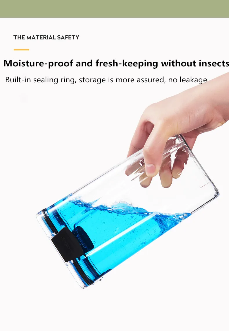 Кухонный Контейнер для хранения пищевых продуктов пластиковый контейнер зерен