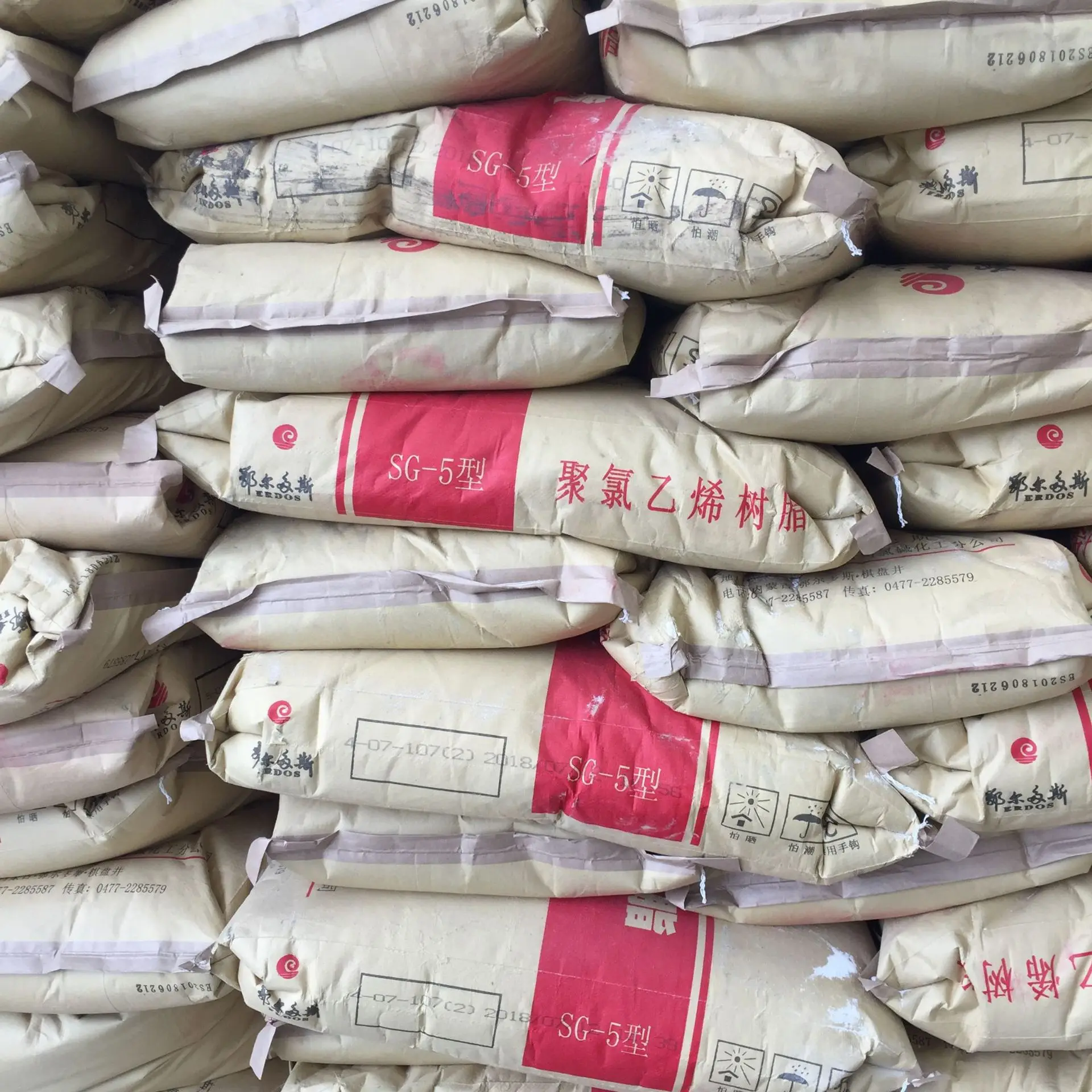 XINFA pvc sg5 Resin Pipes Raw Material pvc Virgin Granules pvc Resin ERDOS