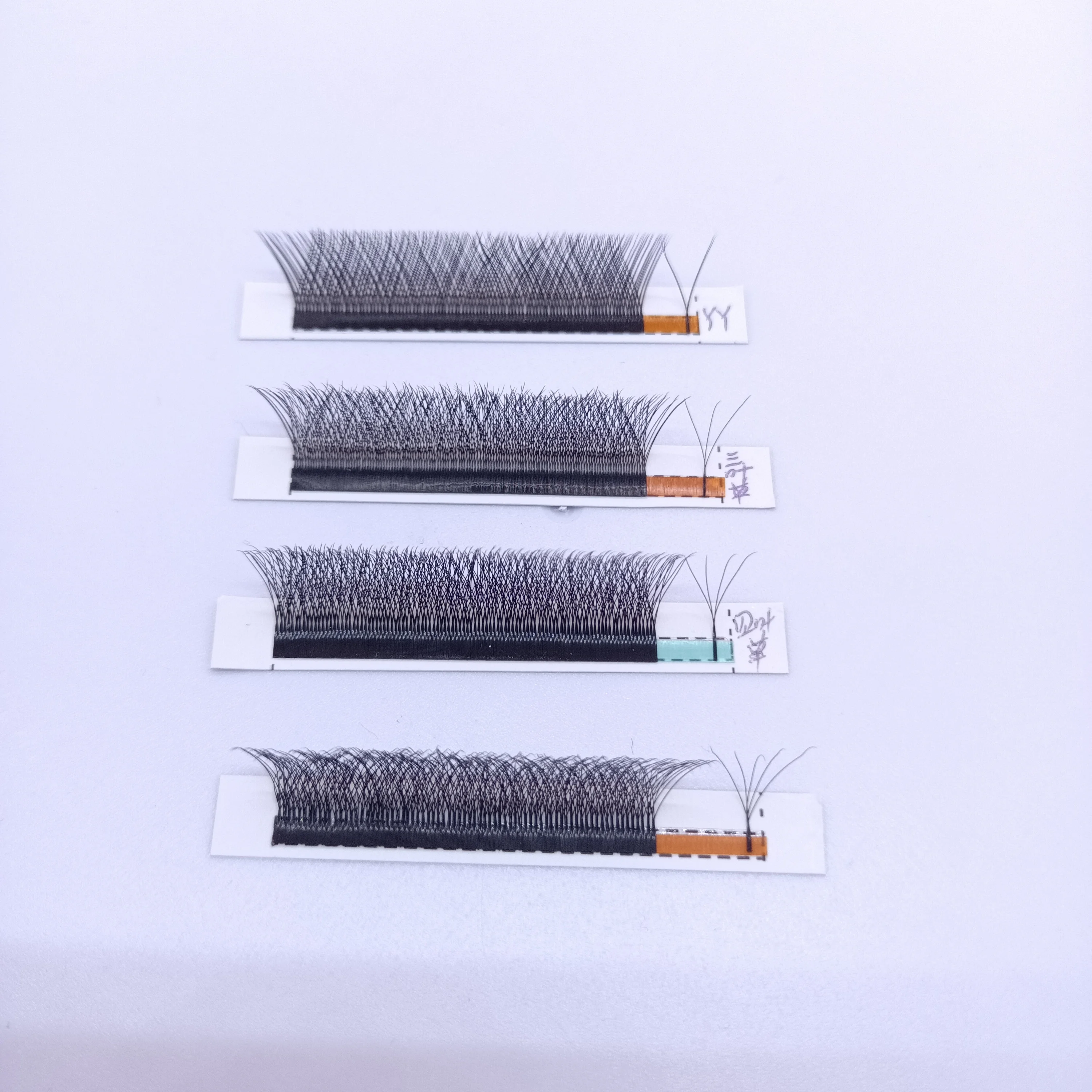 Factory Price W Shape Cashmere Lash Extensions Premium Matte Dark Black Soft Russian Korea Silk Grafting Eyelashes