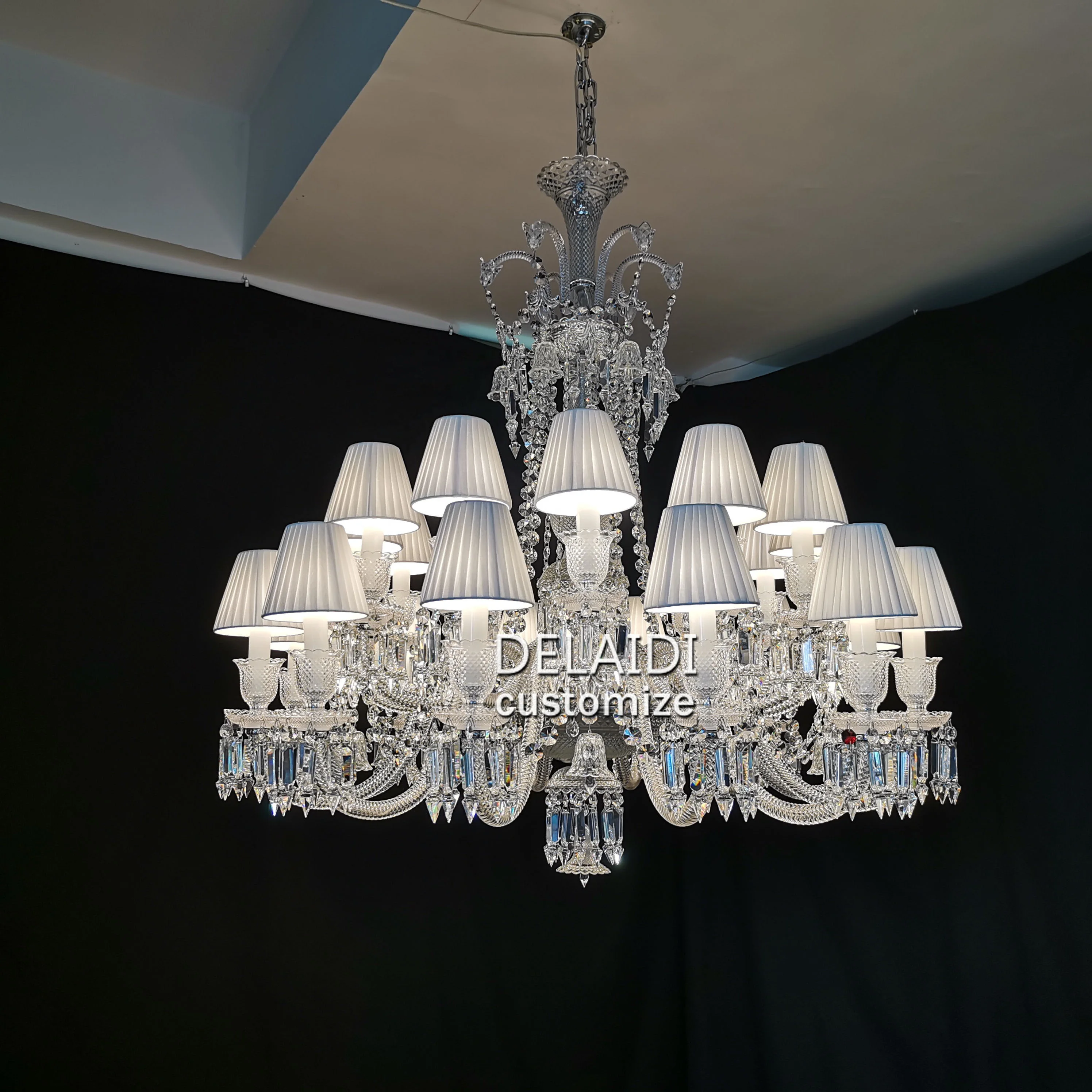 Living room lights chandeliers crystal decorative lamps cristal lustre european crystal chandelier pendant light