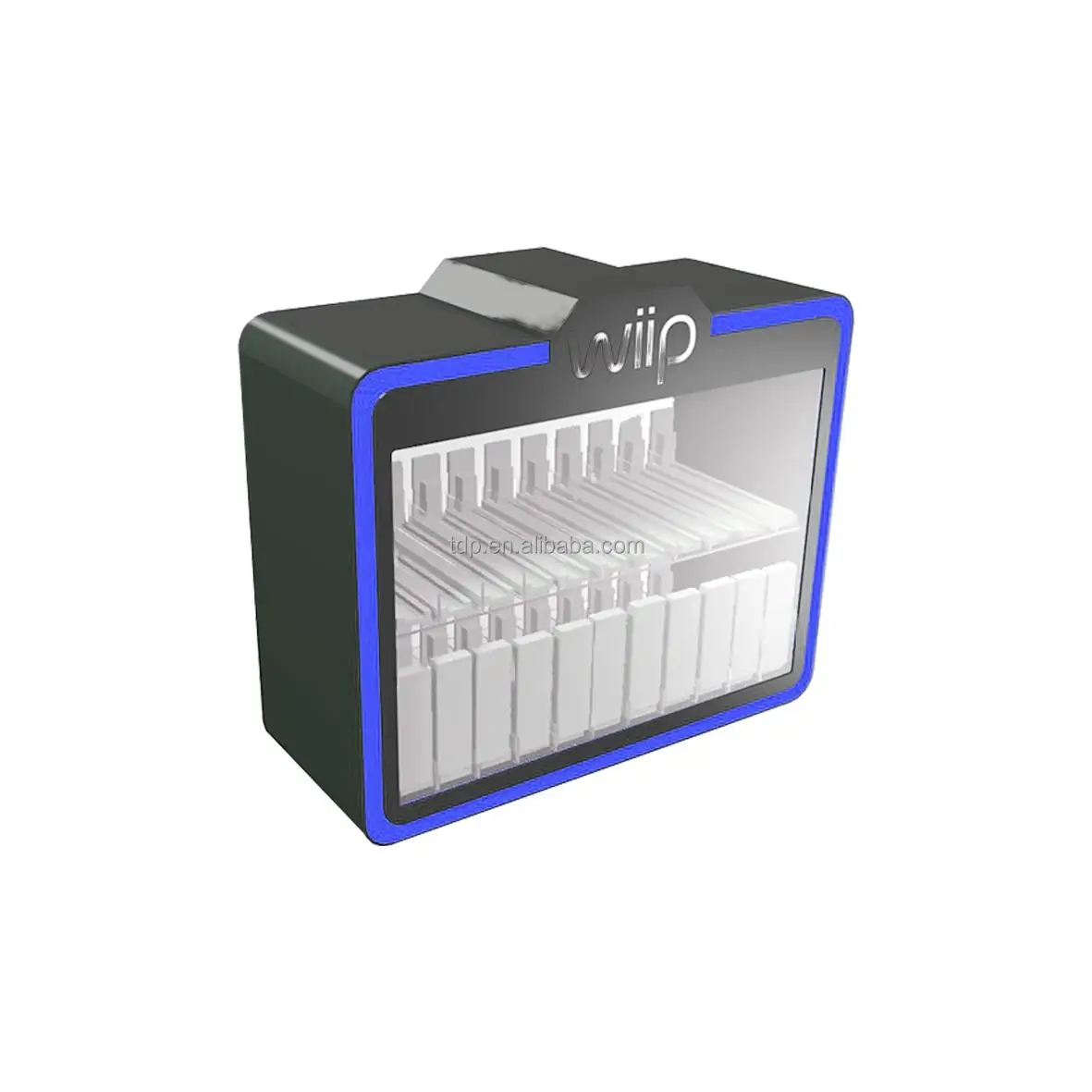 Customized RGB LED Acrylic Tobacco Display Stand Retail Store Desktop Cigarette Smoke Display Rack