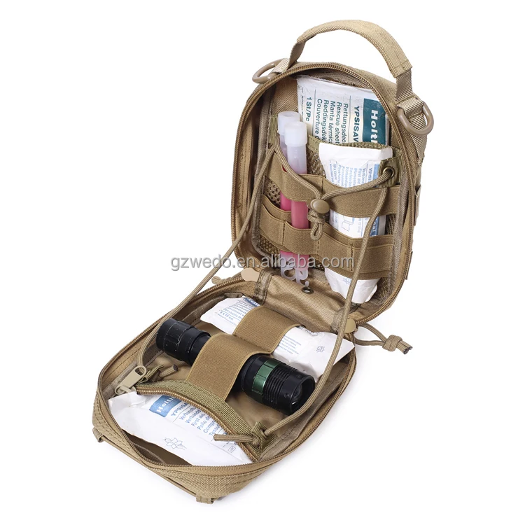 Custom IFAK Molle Tactical Medical Pouch, Empty Compact Admin First Aid Belt Pouch Tactical Bag