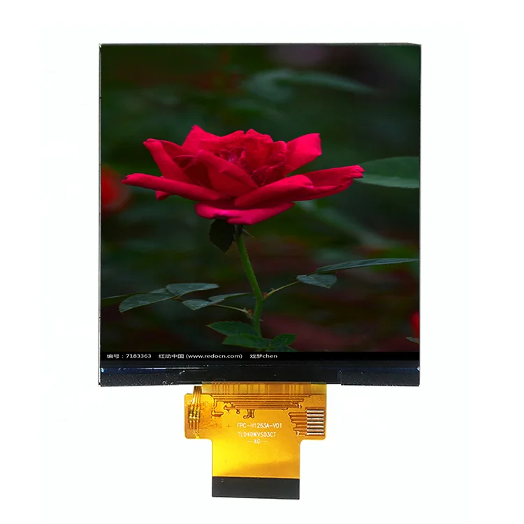 4' Square TFT LCD MIPI 4LINE Square 720*720 Display 4 Inch TFT LCD with touch panel optional
