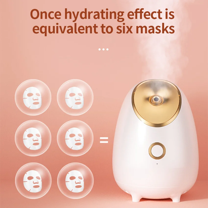Face Steaming Device 2 In 1 Nano Ionic Hot Professional Spa Luxury Stand Ozone Steam Manual Facial Machine Steamer