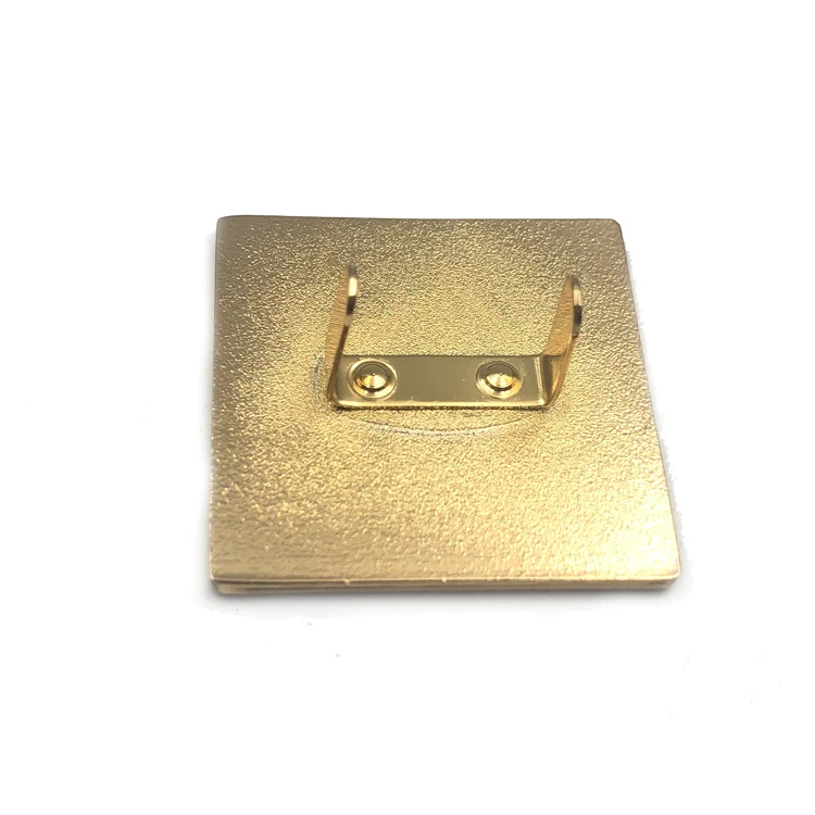 Aircraft lapel Pin Wholesale Promotion Gifts Delicate Decorations Gold Custom Logo Square Metal Tags for Clothing Scarf