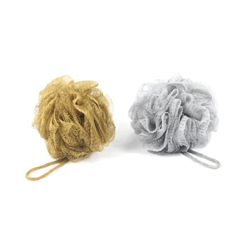 Good Quality Colorful Mesh Shower Body Exfoliating Loofah Cleaning Bath Sponge make products with different hand feel