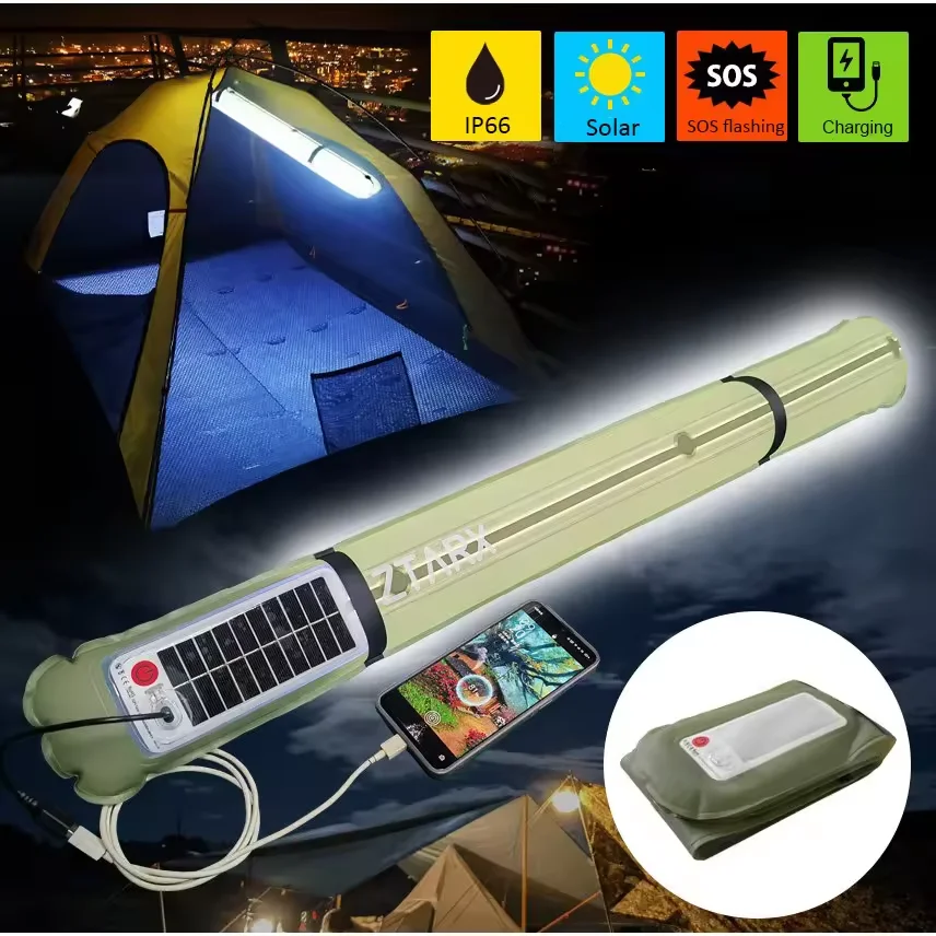 China Outdoor Usb Rechargeable Camping Light 300lumens 3w Led Hanging Waterproof Tents Lamp Camping Lantern With Magnet Inside