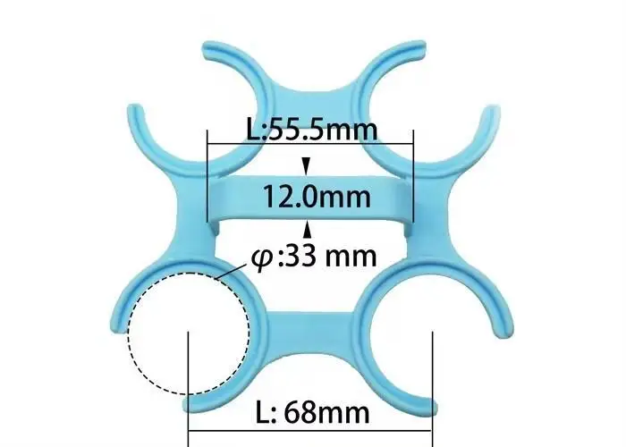 1.5L 2L 3L 4L HDPE 4 pack plastic bottle holder bottle carrying handle for 33mm 34mm water drinks oil juice bottles