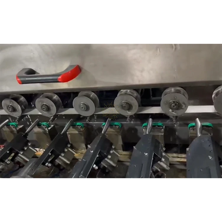 CNC Automatic sanding belt paper plastic handle polishing machine for steel cutlery