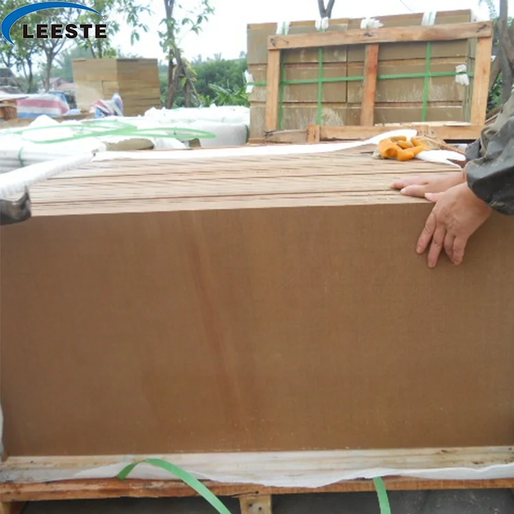 Factory Price Hot Chinese Natural Wooden Yellow Sandstone Wall Tiles
