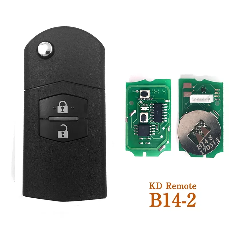 KEYDIY B14-2 2Buttons Car Key for KD900/KD MINI/URG200/KD-X2 Key Programmer B Series Remote
