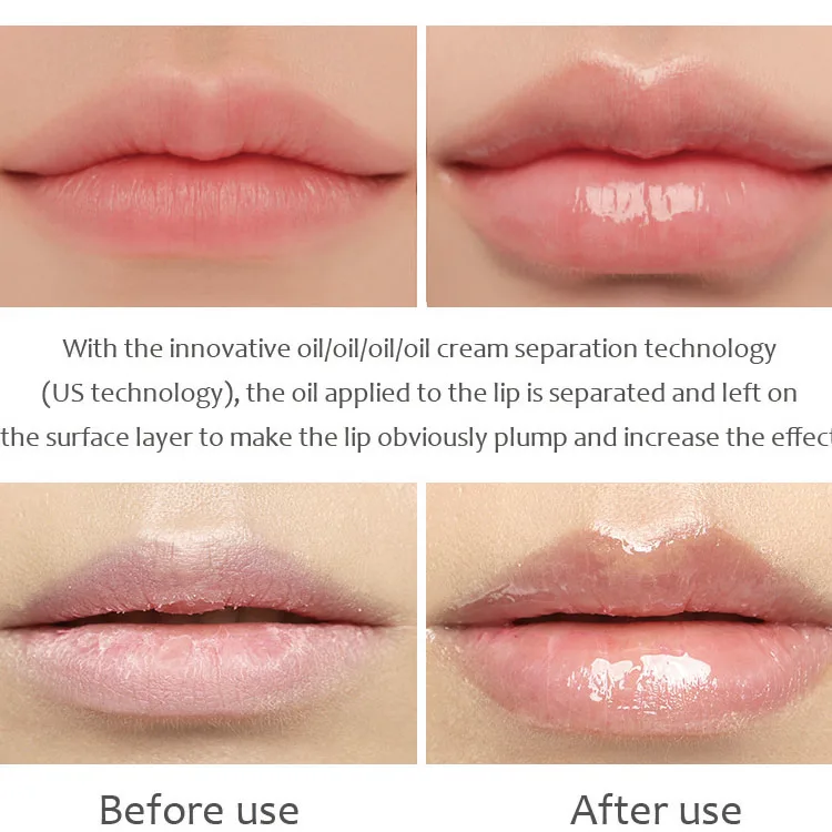 HZM Most Popular Full and Enlarger Watery the Lips Moisturizing Lip Pink Gloss Plumper Maximizer