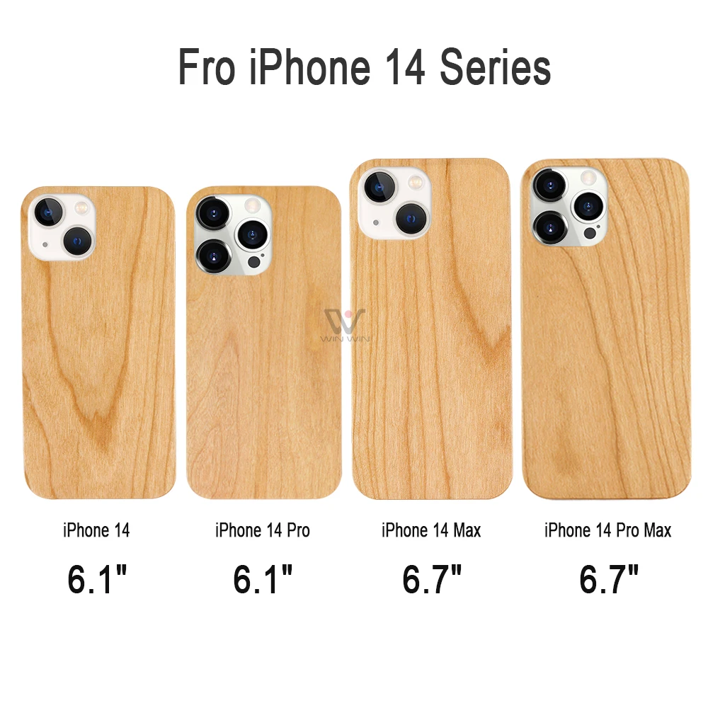 Top Sale Wooden Cellphone Case Engraved Custom Logo Wood Mobile Covers Phone Cases