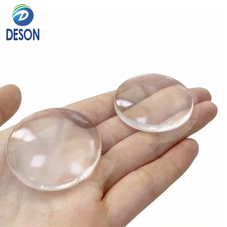 Deson Clear Door Stoppers Wall Protector Rubber Wall Protectors from Door Knobs Self Adhesive Round Door Bumper
