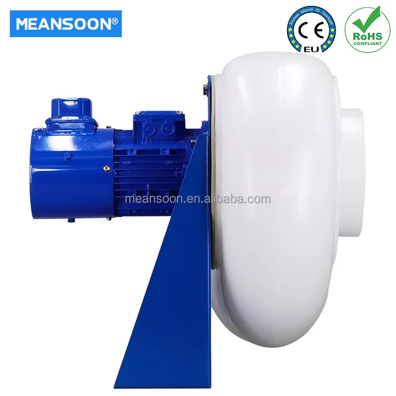 MEANSOON Adjustable speed plastic chemical resistant exhaust fan for laboratory