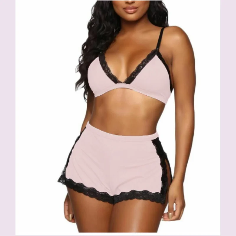 SFY2553 Wholesale Best Quality Adult Sexy Sleeping Teddy Lingerie Open Bra Sexy Set Plus Size Soft Lingerie for Women