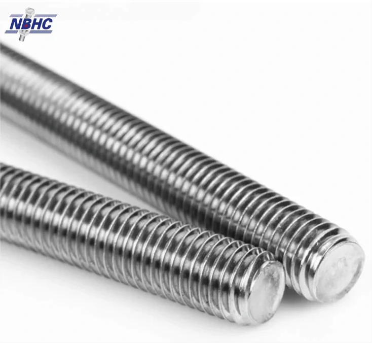 NBHC001TR Hot Sale SS304 A4 Thread Rod Full Thread Stud Bolt 3/8 5/16 Threaded Rod
