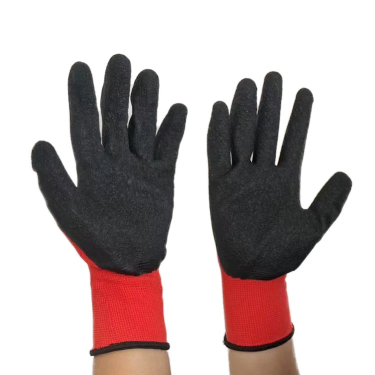 Industrial Level Anti Slip Protection Gloves Latex Coating Working Rubber Hand Gloves For Construction Working importers