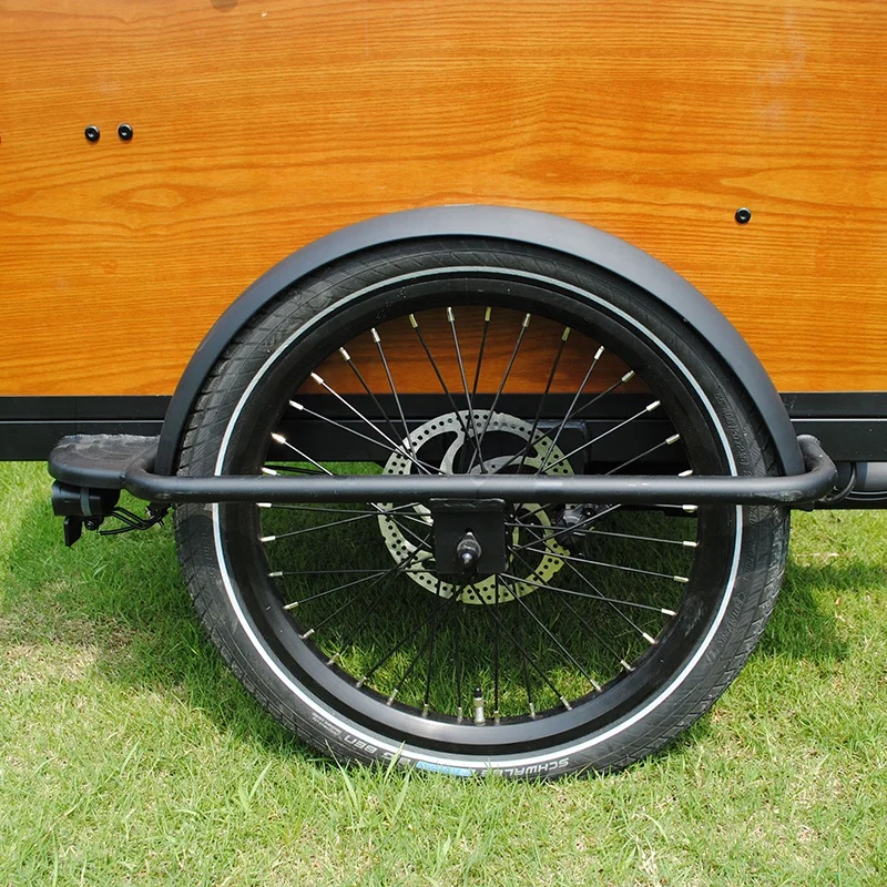 48V 250W 3 Wheel Electric Bicycle Heavy Duty Closed Cabin Delivery Bike Cargo Tricycle For Sale