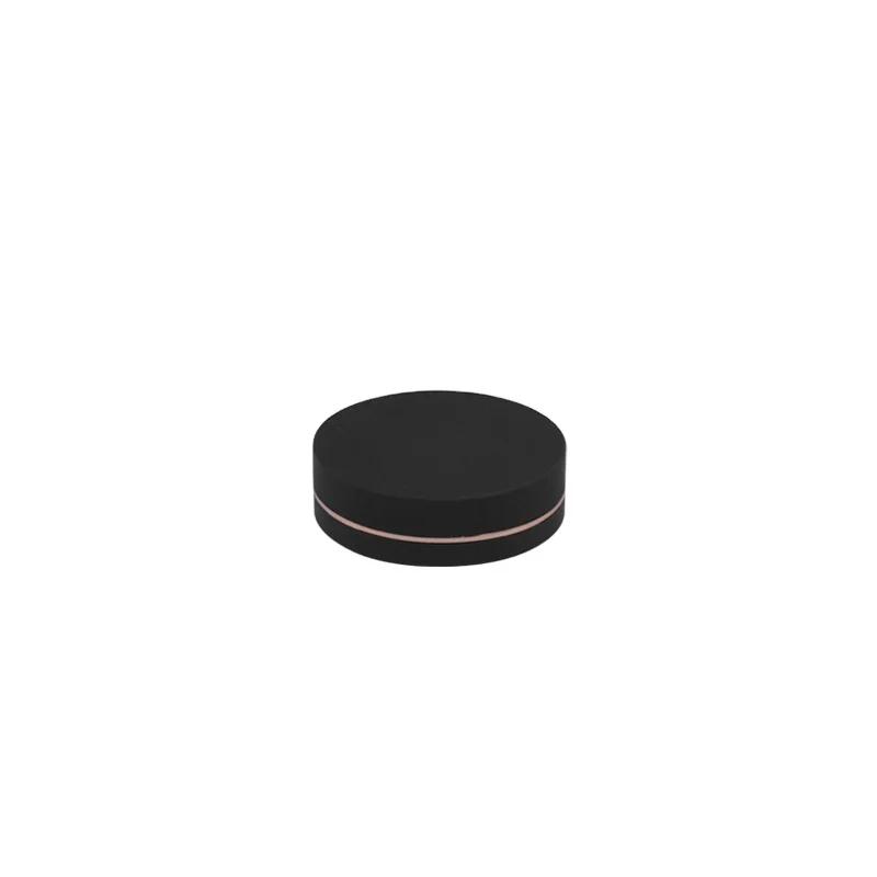 Luxury rotating empty cushion foundation packaging plastic round compact powder case with screw cap