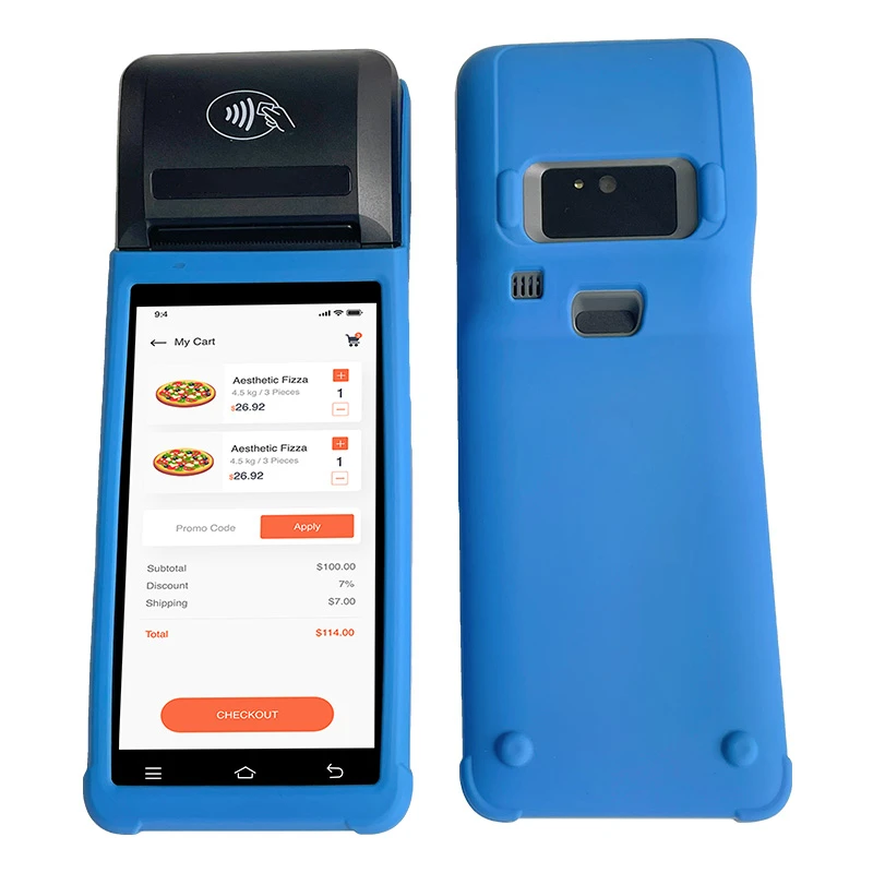 Hanbu 5 5/6 дюймов Pos Android силиконовый защитный чехол дешевый синий