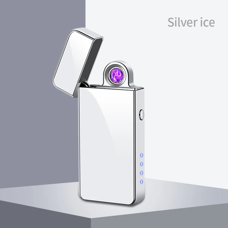 Rechargeable Electronic Cigarette Lighter Windproof USB Electric Lighters