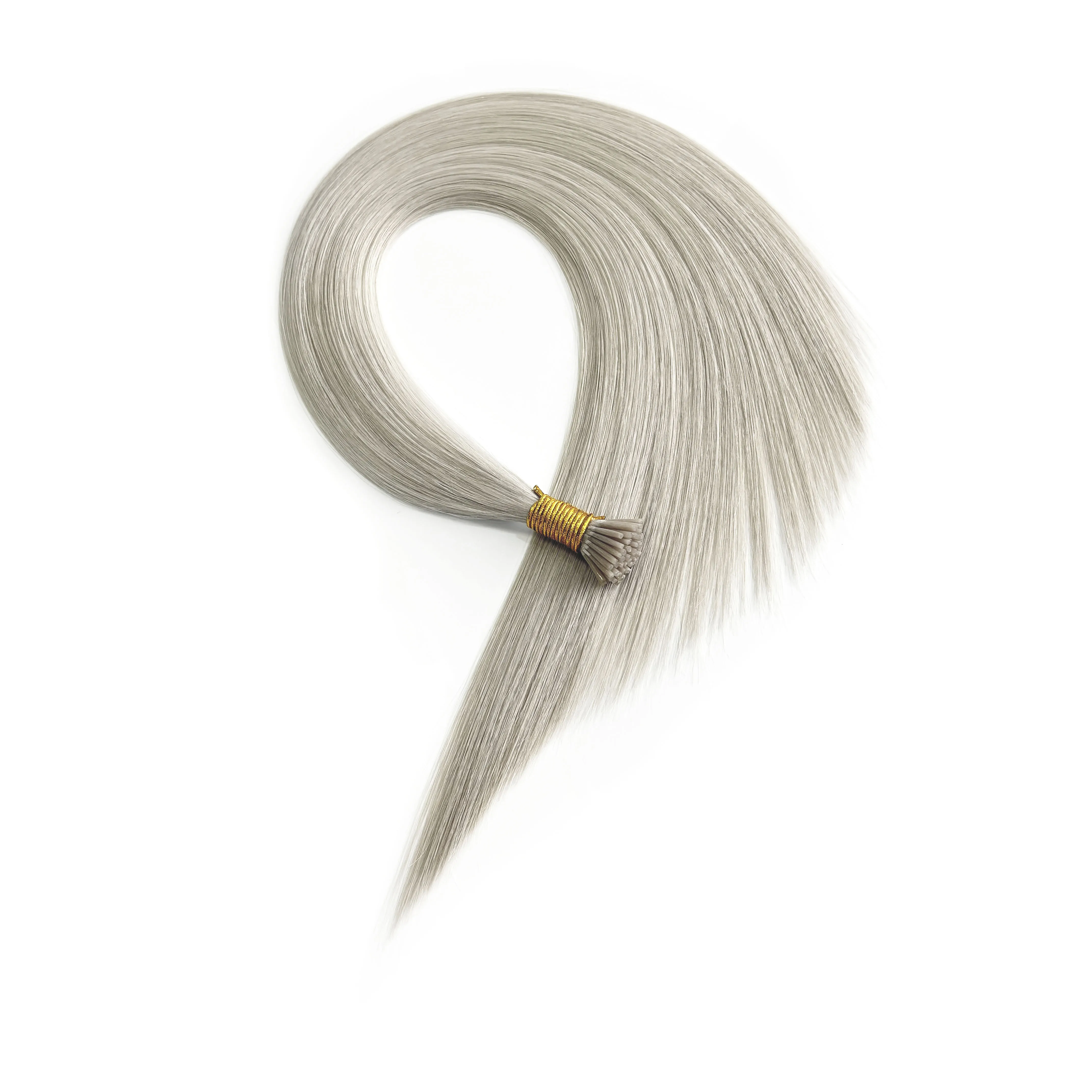 12A Grade Virgin Hair I Tip Cuticle Intact Double Drawn Human Hair Extension Remy Russian Hair The Whitest Blonde add volume