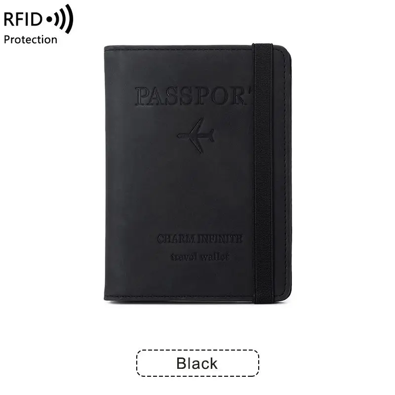 Travel Accessories Pu Portable Id Bank Card Passport Holder Custom Hot Multifunctional RFID Blocking Business Fashion Customer