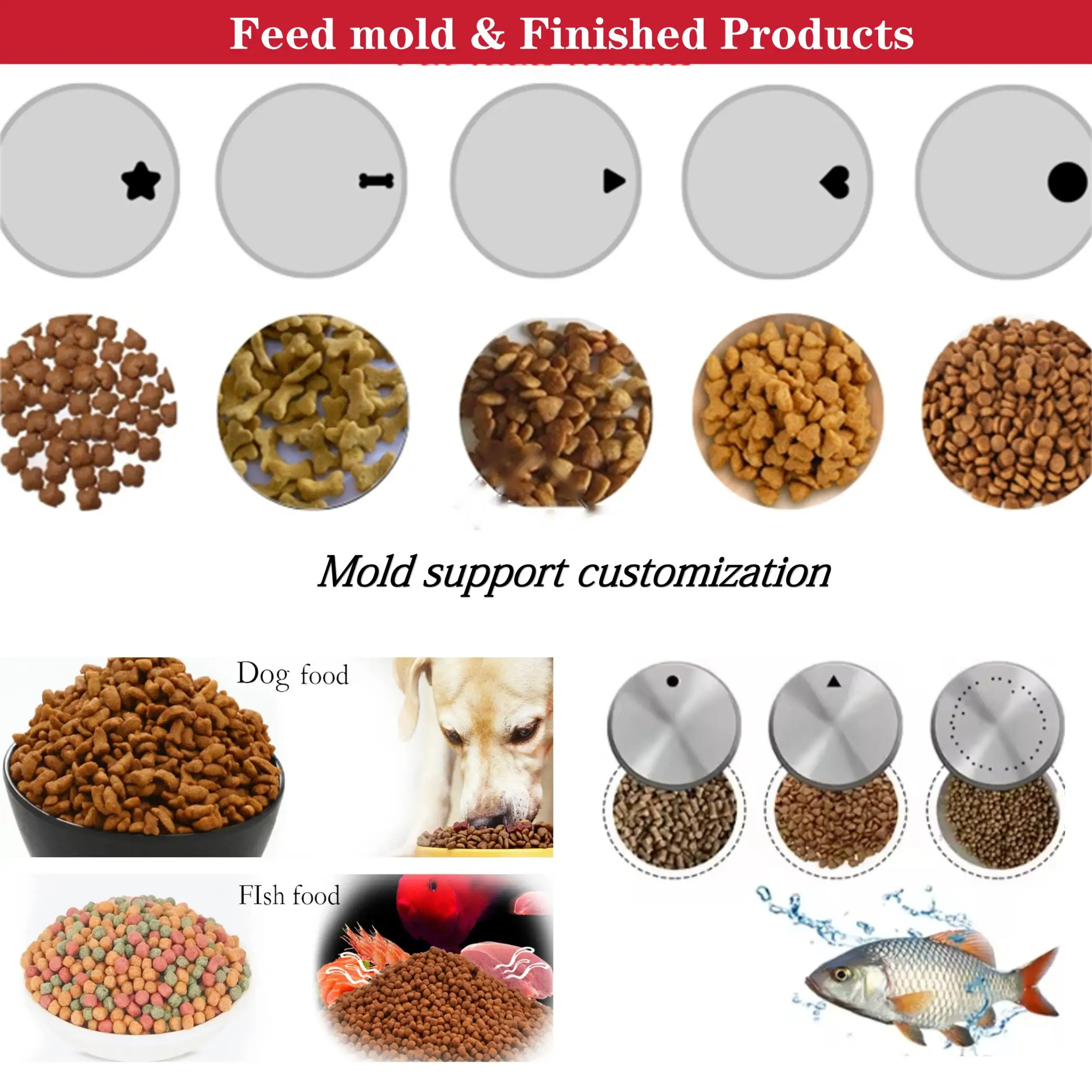 Aquatic fish food making machine Pet cat bird corn soybean grains dog food machine fish feed pellet machine