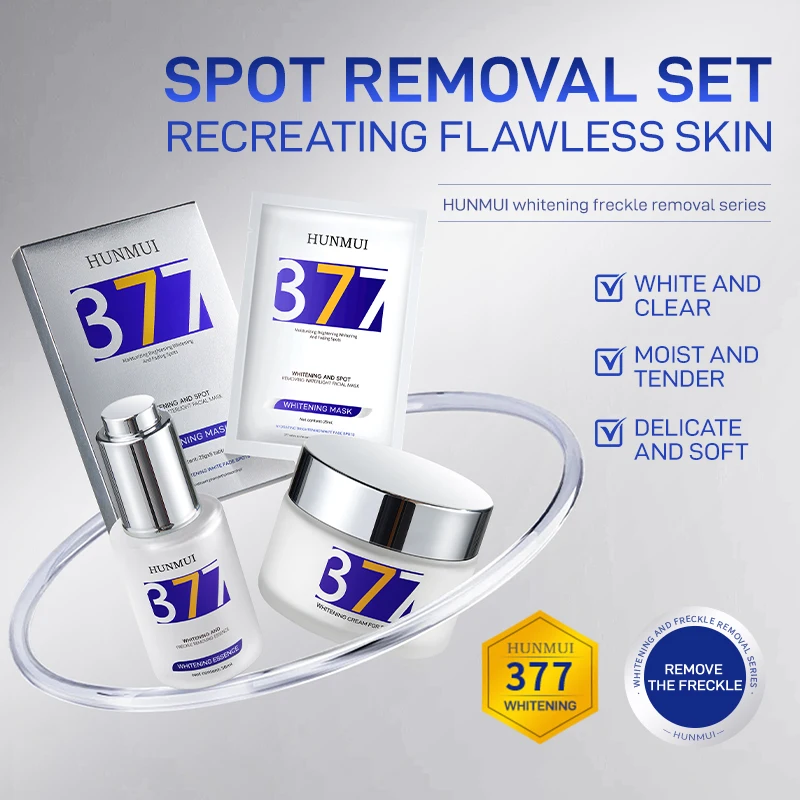Private Label Freckles Removal Whitening Face Dark Spot Remover Corrector Cream Facial mask  Facial essence set