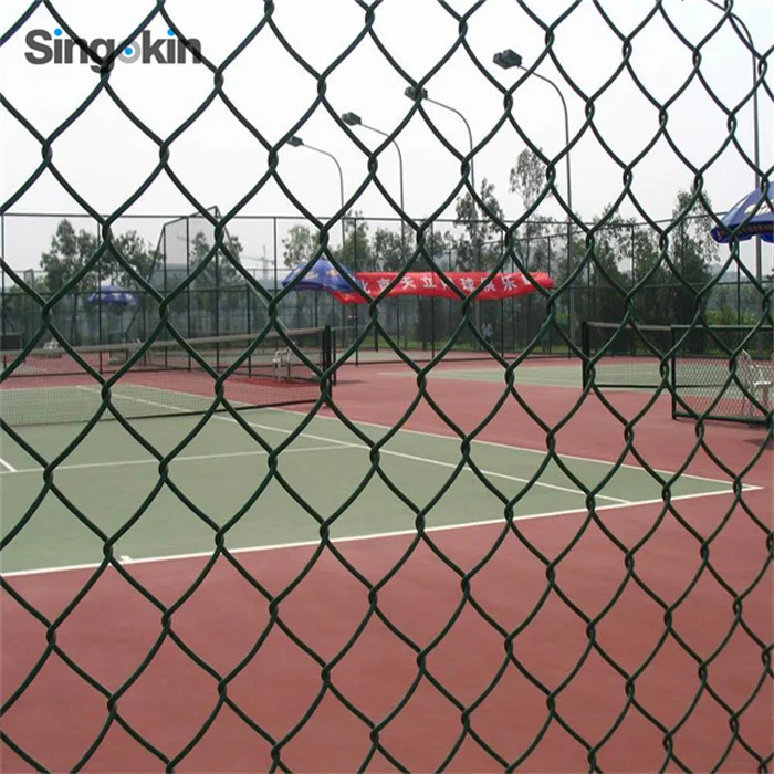 Soccer Filed Stadium Net Hot-selling Black Green PVC Coated Chain Link Fence