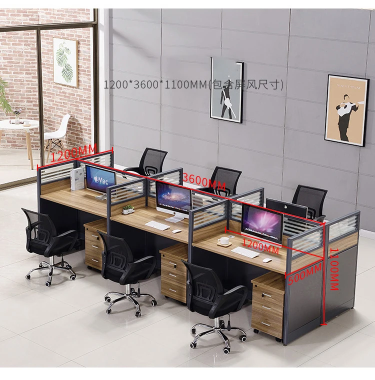 Multifunction Furniture MFC Open Layout Executive desk 2 3 4 6 8 seater open modular office cubicle workstation partition