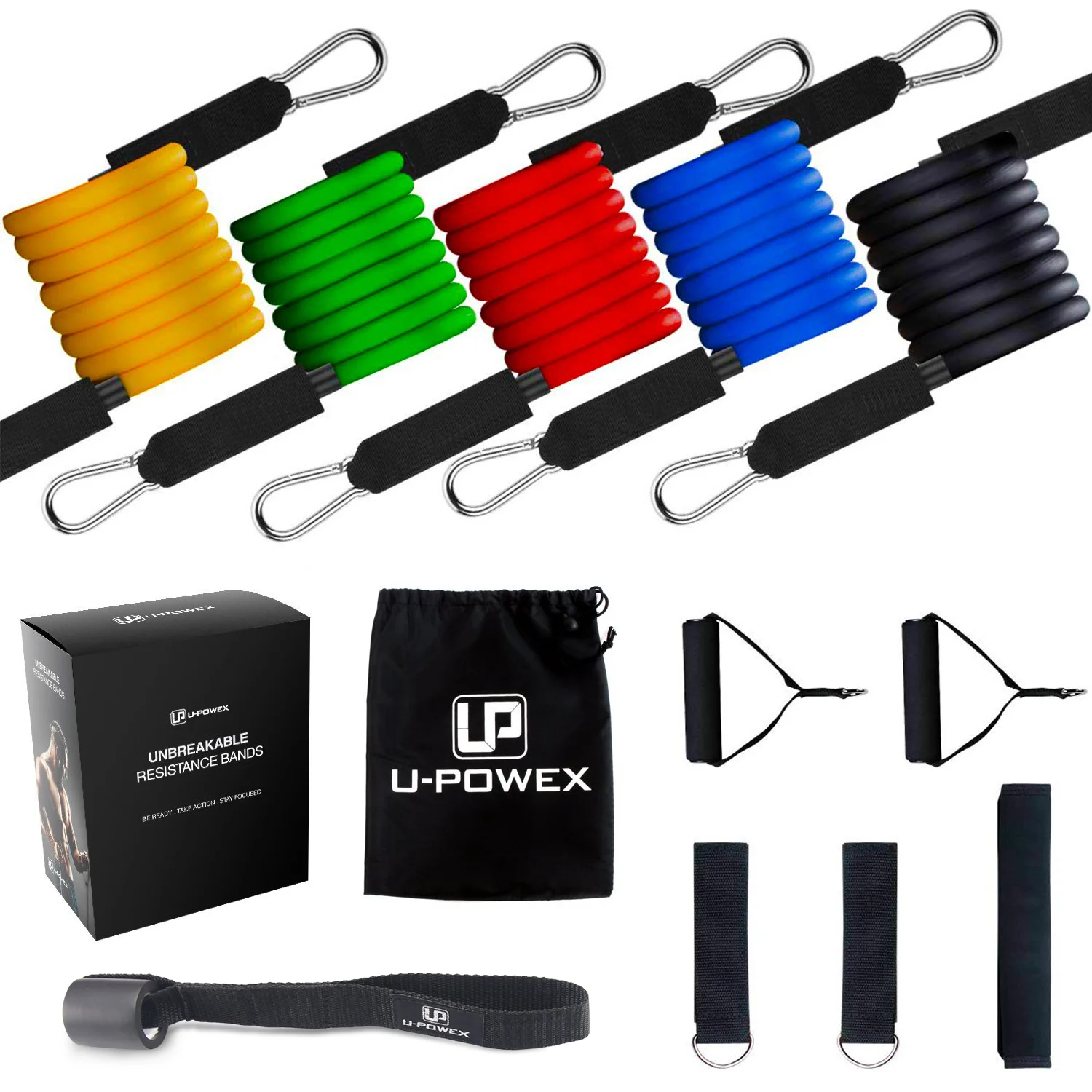 
Strength training 11 pcs resistance bands bodybuilding fitness accessories heavy resistance tube kit 